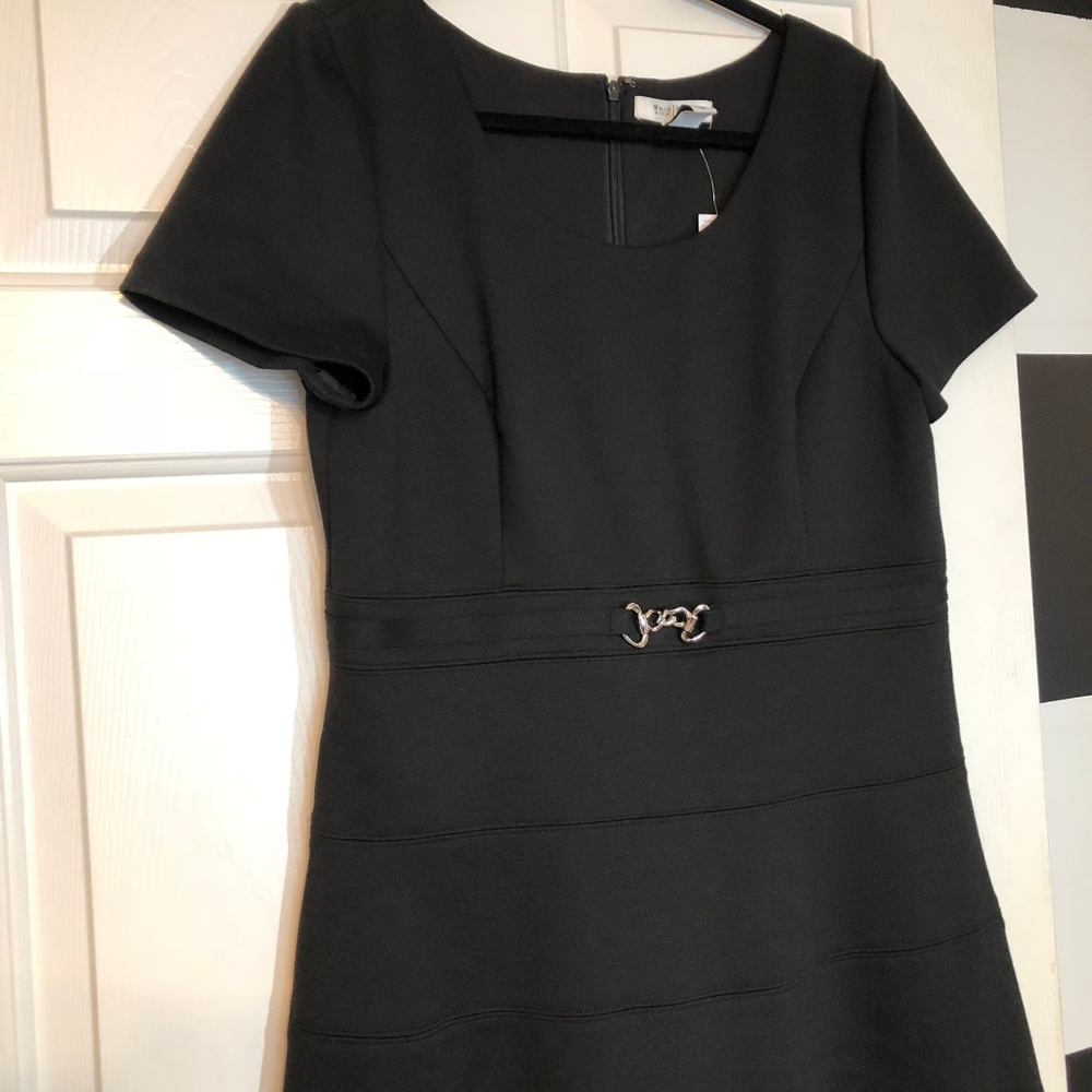 White House Black Market Women's Black Dress Sz 14